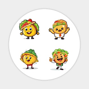 kawaii Taco cehees T-Shirt cute potatofood funny Magnet